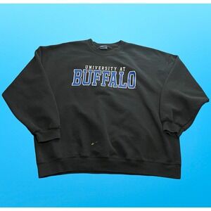 MV Sport University at Buffalo Bulls Crewneck Sweatshirt Black XXL